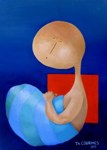 Bébé, 1999, Huile sur toile (46x32cm)
